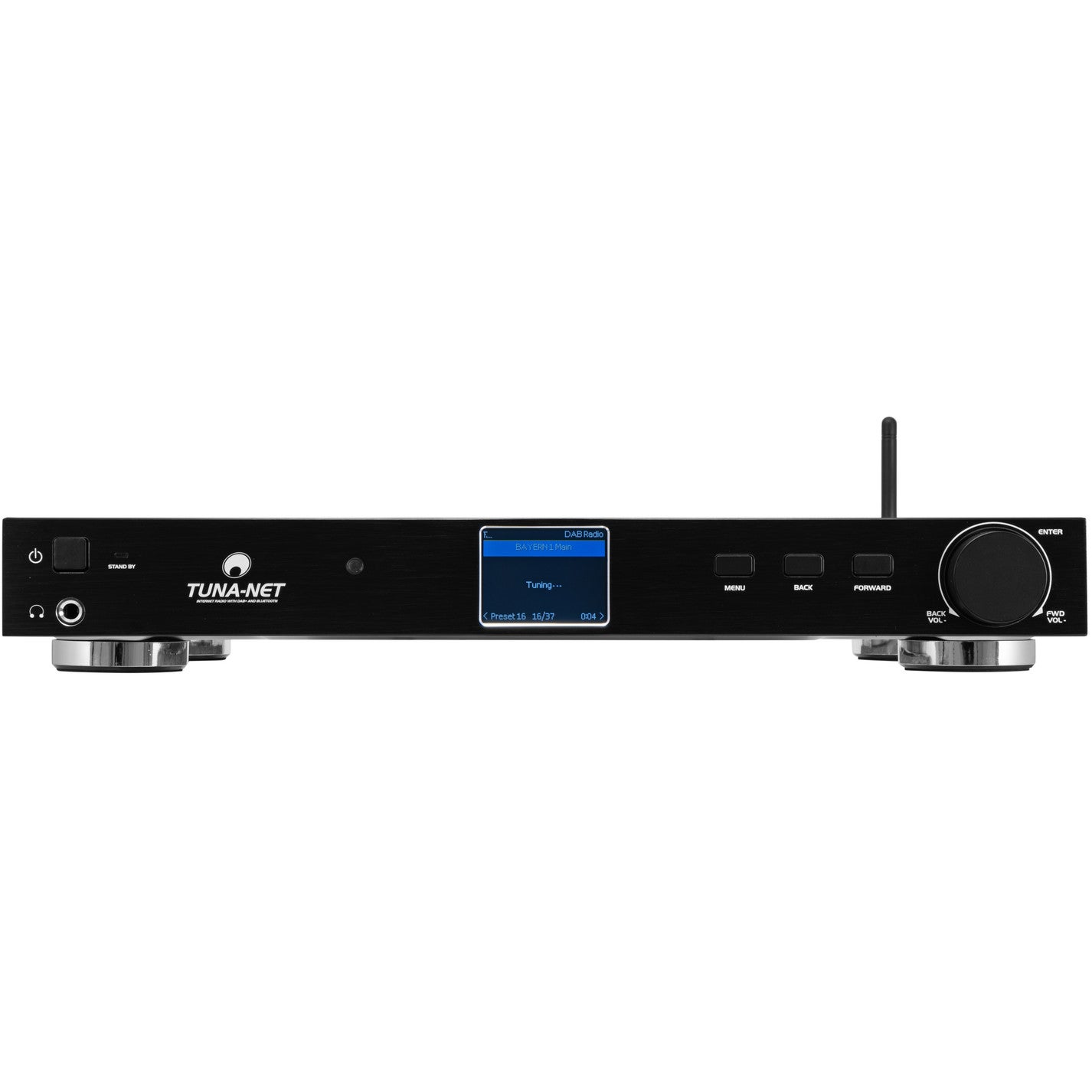 Omnitronic TUNA-NET 19” Internet Radio met DAB+ en Bluetooth