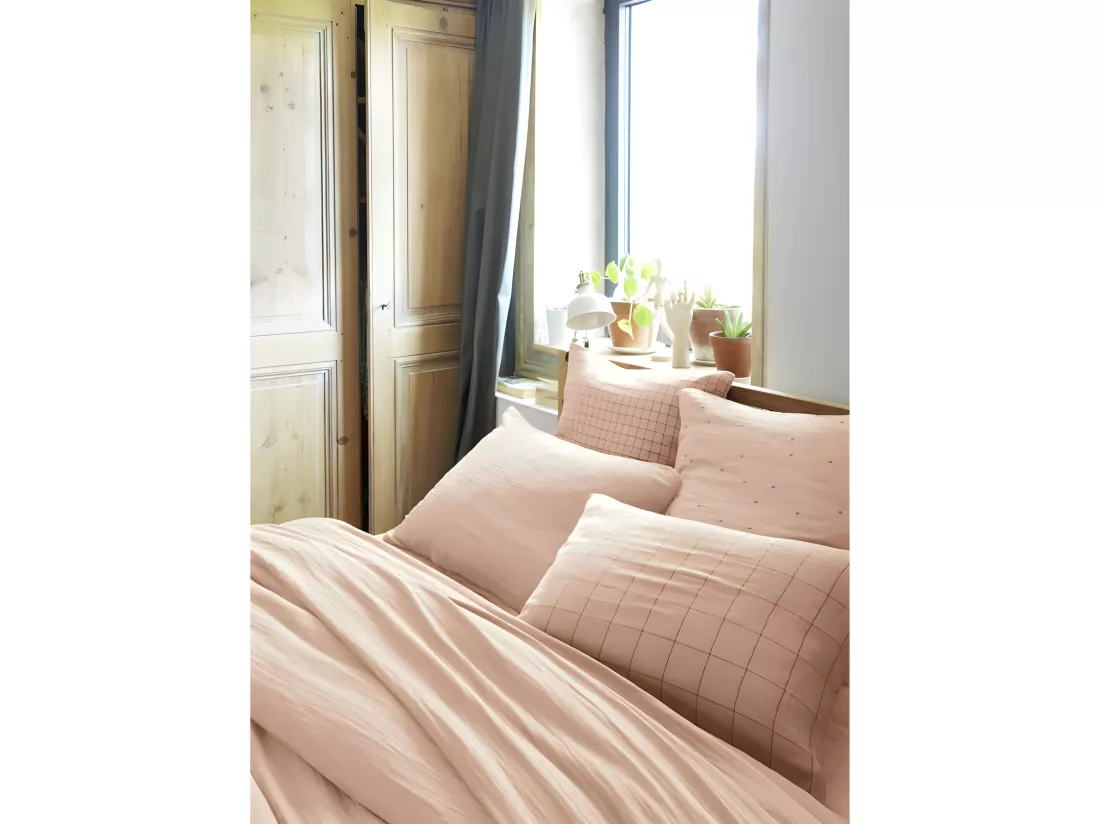 Taie d'oreiller Brodée Déco