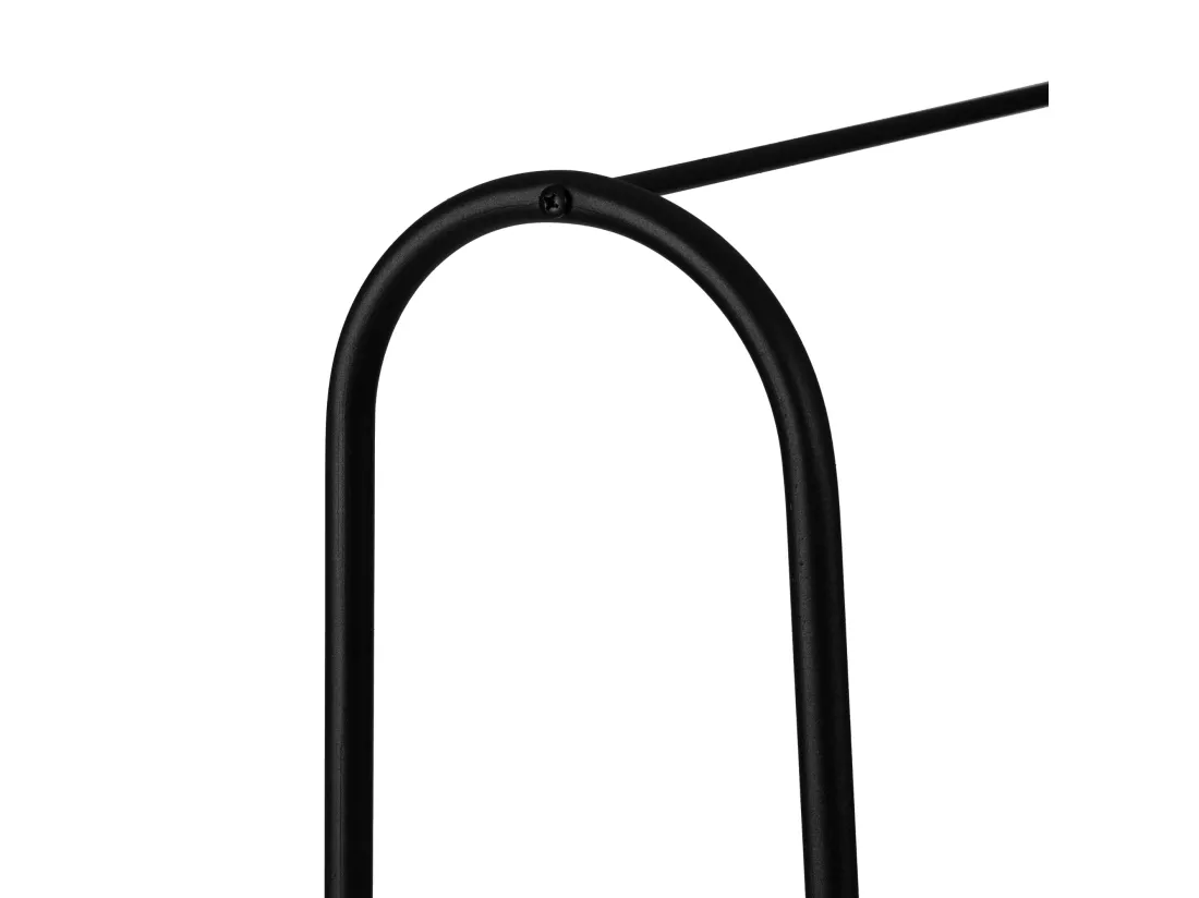 Portant à vêtements avec noire 89 x 32.5 x 144.5 cm 03_0008137