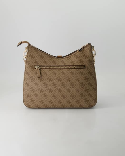 Guess Zamira Hobo Shoulder Umhängetasche in Beige