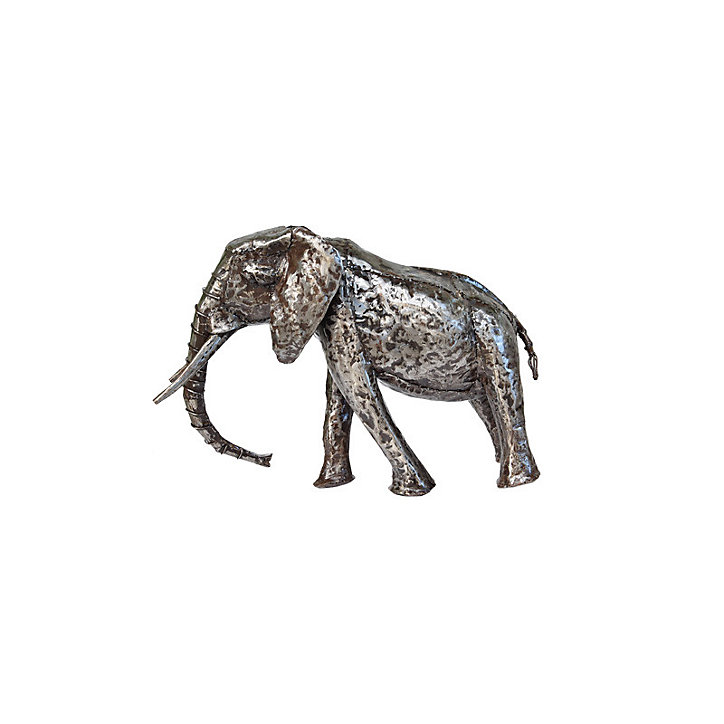 Éléphant Penez Hermanen 7074356 en métal recyclé 75 cm