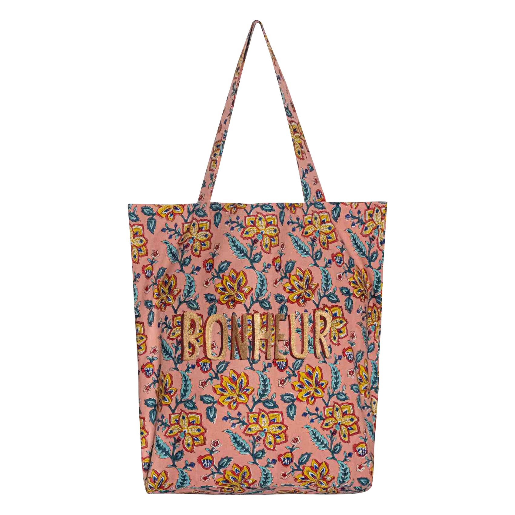 Tote bag en coton imprimé | Multicolore