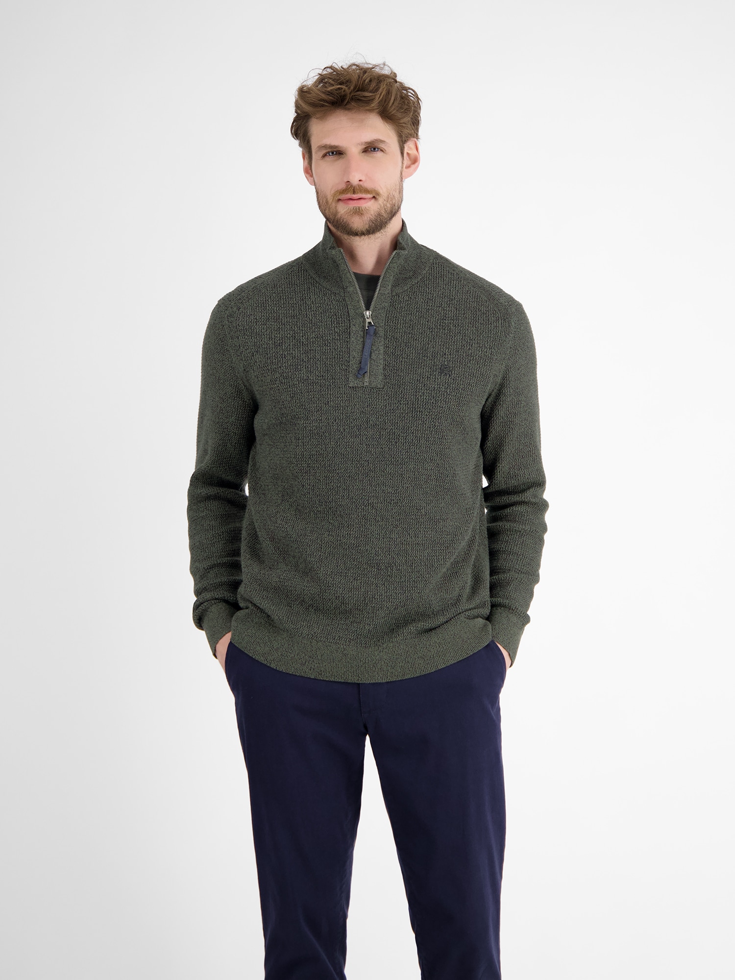 LERROS Troyer »LERROS Herren Stricktroyer in Melange-Optik«