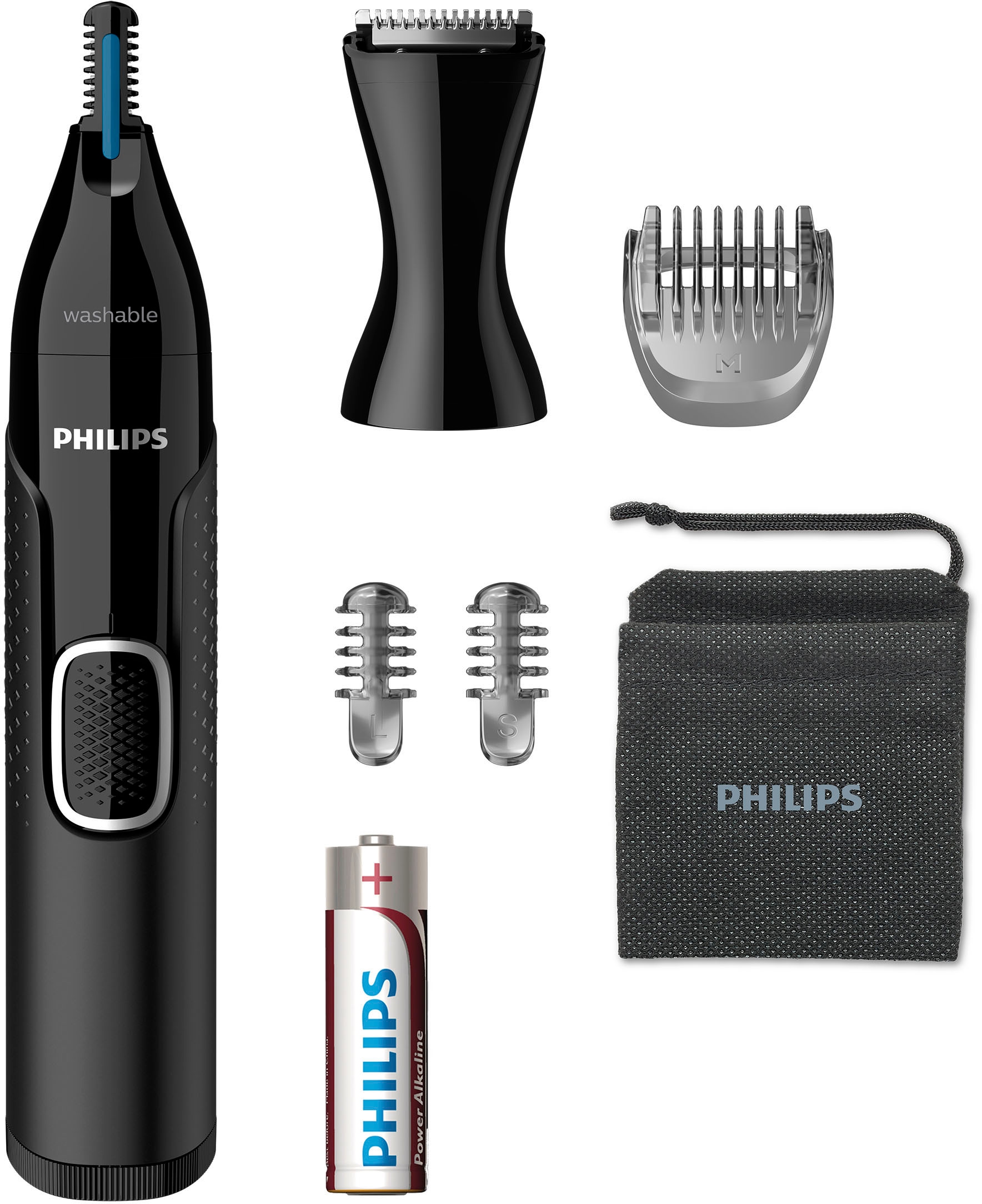 Philips Nasen- und Ohrhaartrimmer »NT5650/16« 3 Aufsätze ultimativer Komfort ohne Ziepen