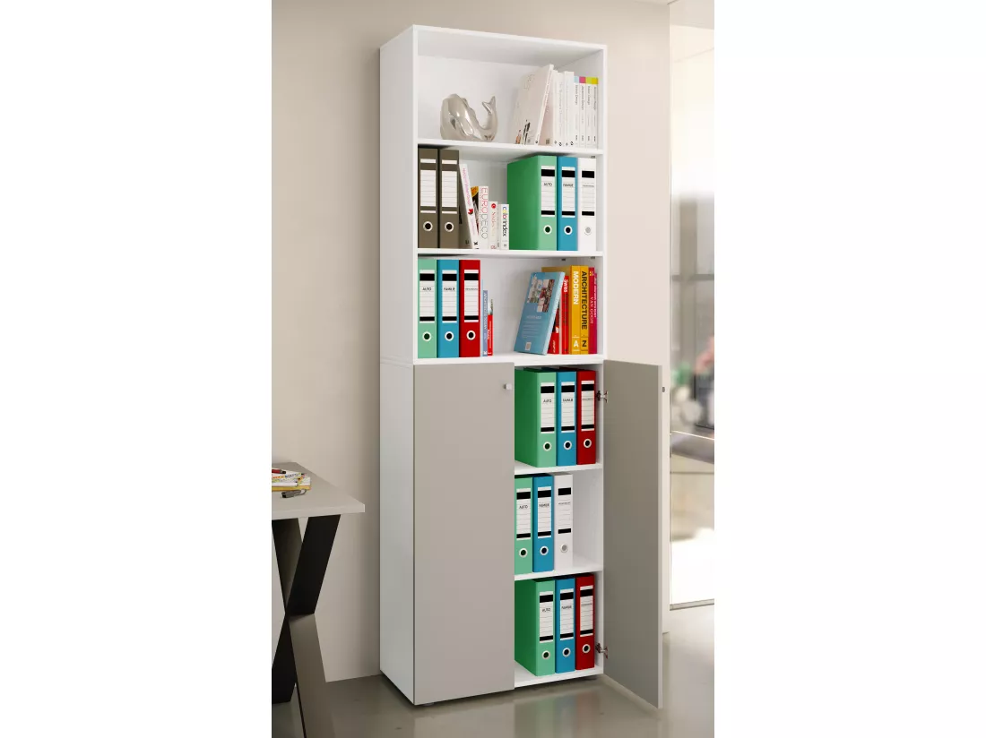 Armoire de bureau Armoire à dossiers Étagère Lona 6f