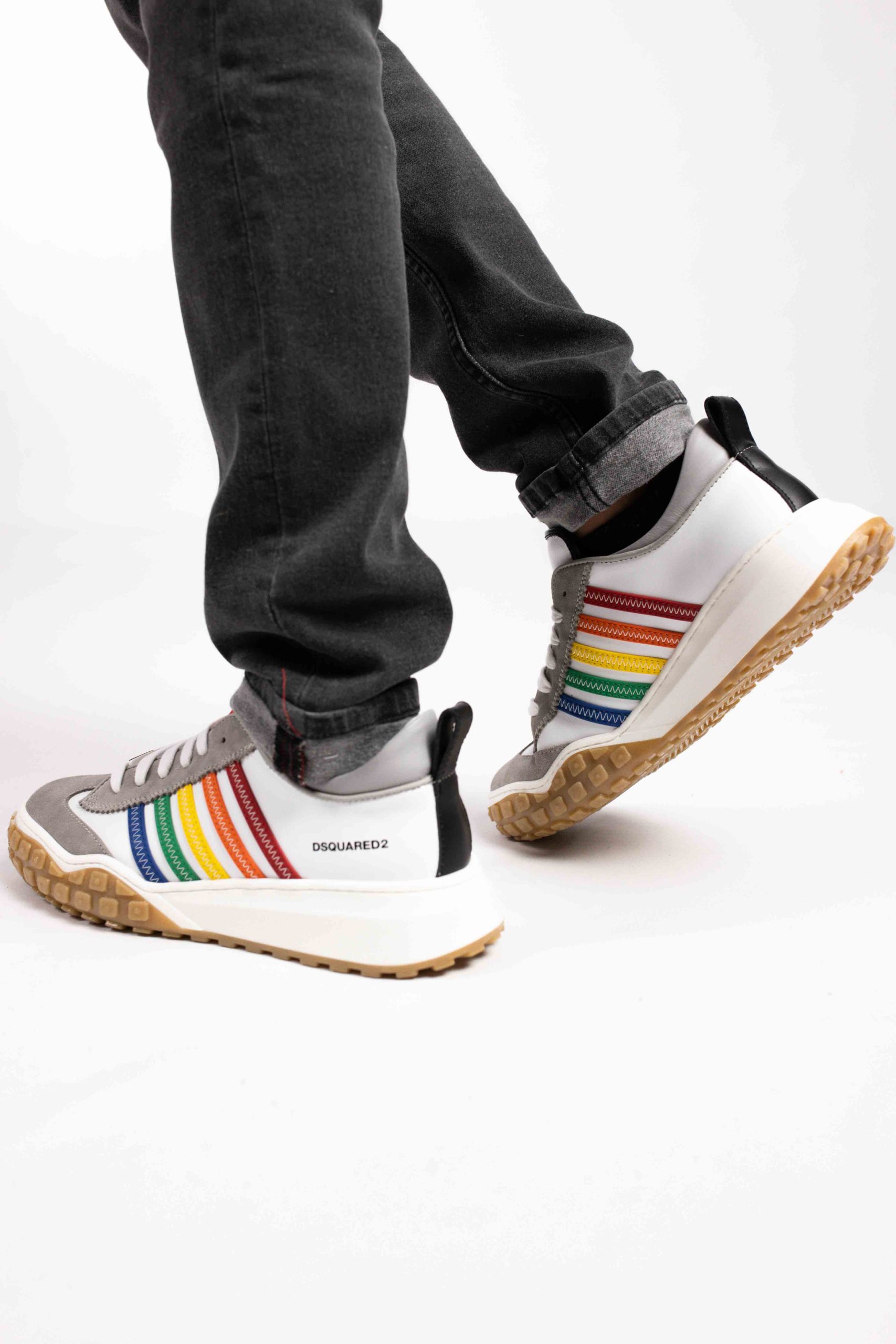 Dsquared2 75650 Sneaker Dames/Kids Wit/Grijs