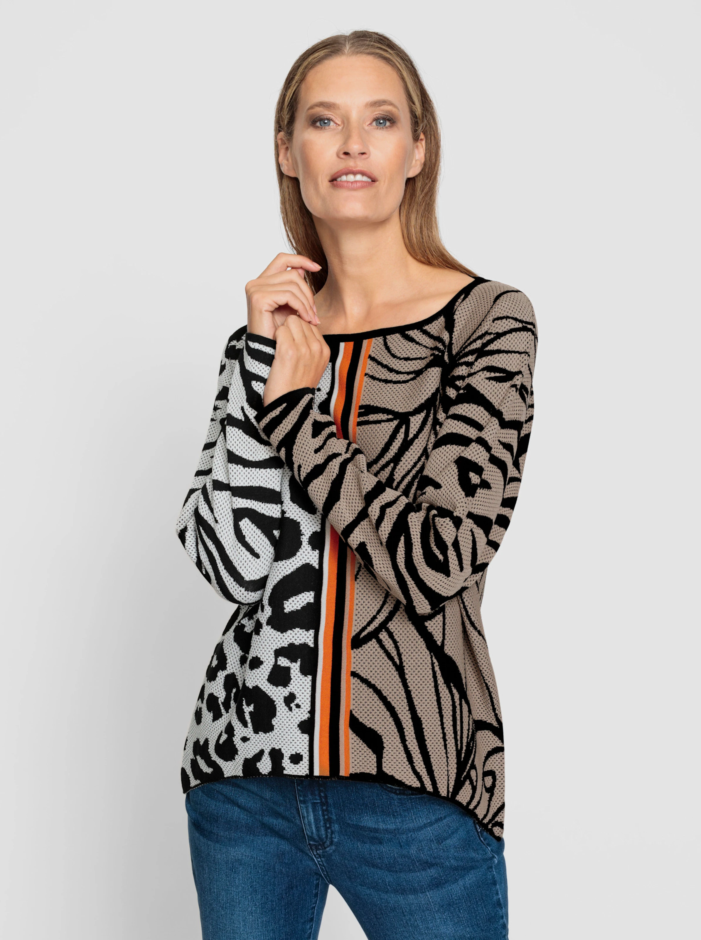 Jacquard-Pullover