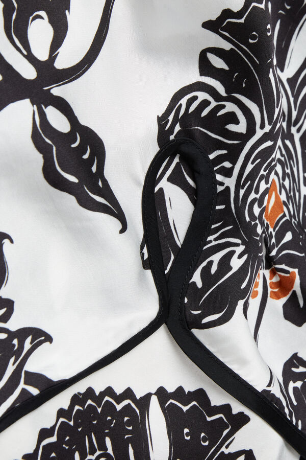 Blusa de cetim viscose Folk & Delicious