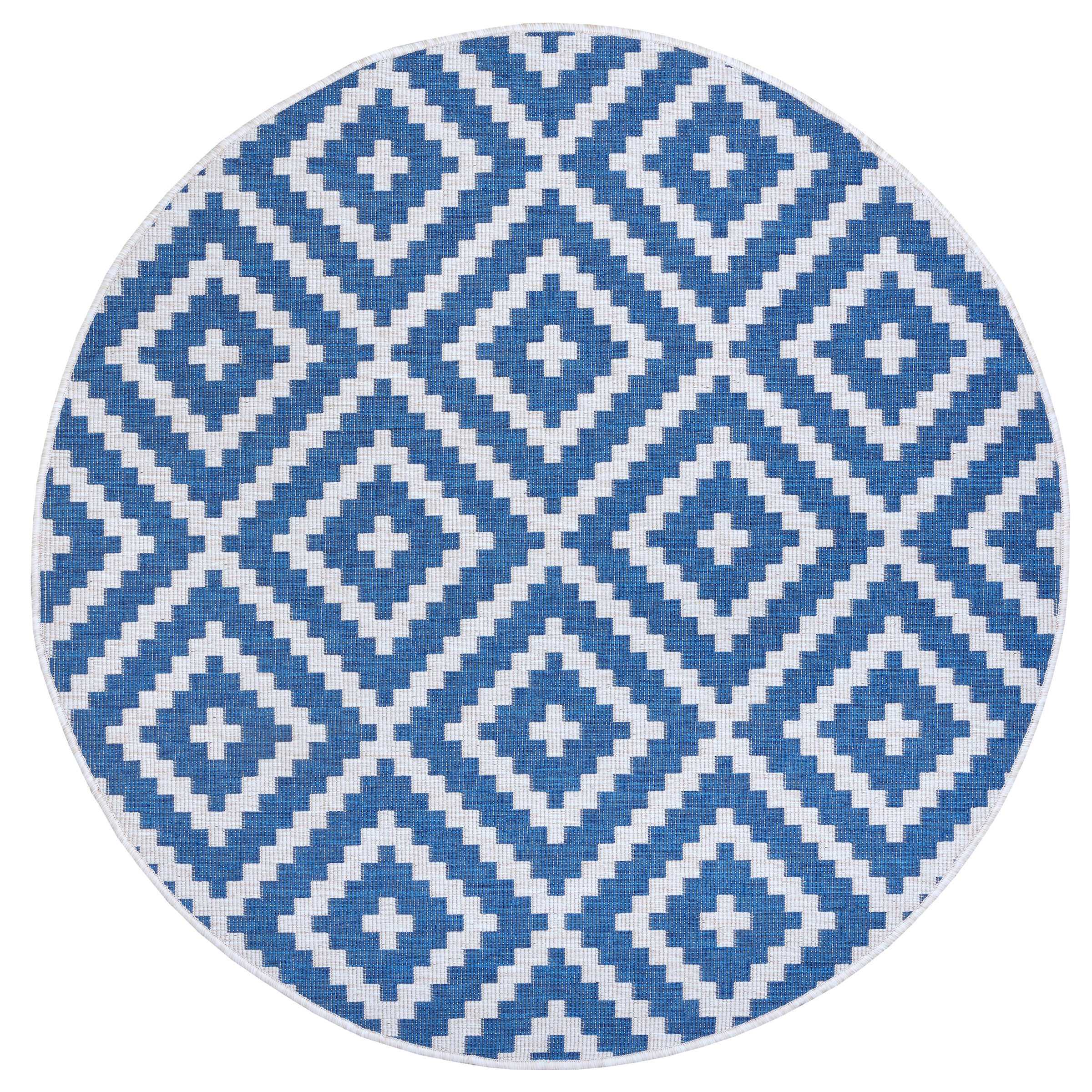 my home Teppich »Ronda Wendeteppich« rund 5 mm Höhe Sisal-Optik, Flachgewebe, In-  und Outdoor, geometrisches Boho Design