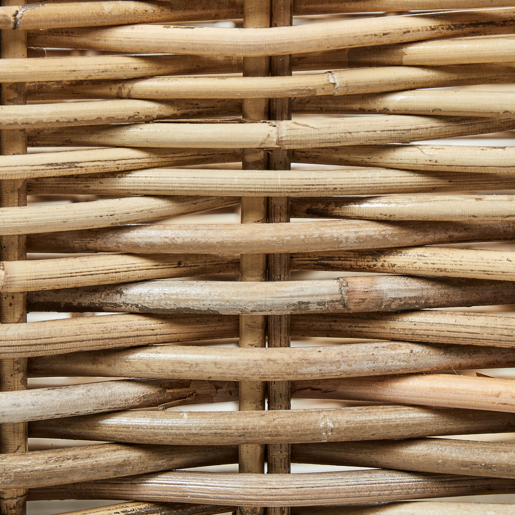 Beliani - KITIM - Manden set - Natuurlijk - Rotan