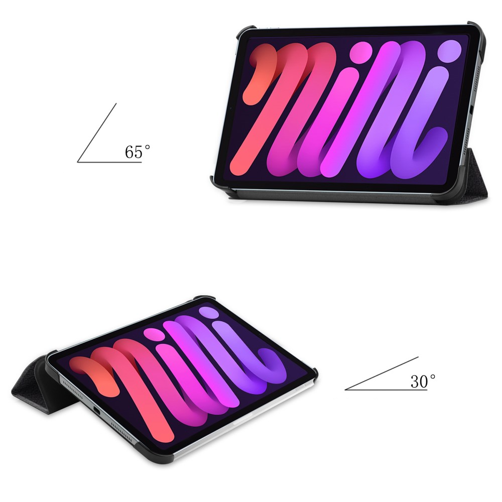 iPad Mini 7 (2024) / Mini 6 (2021) Leder Tasche Smart Cover Schutzhülle - Don't Touch Me