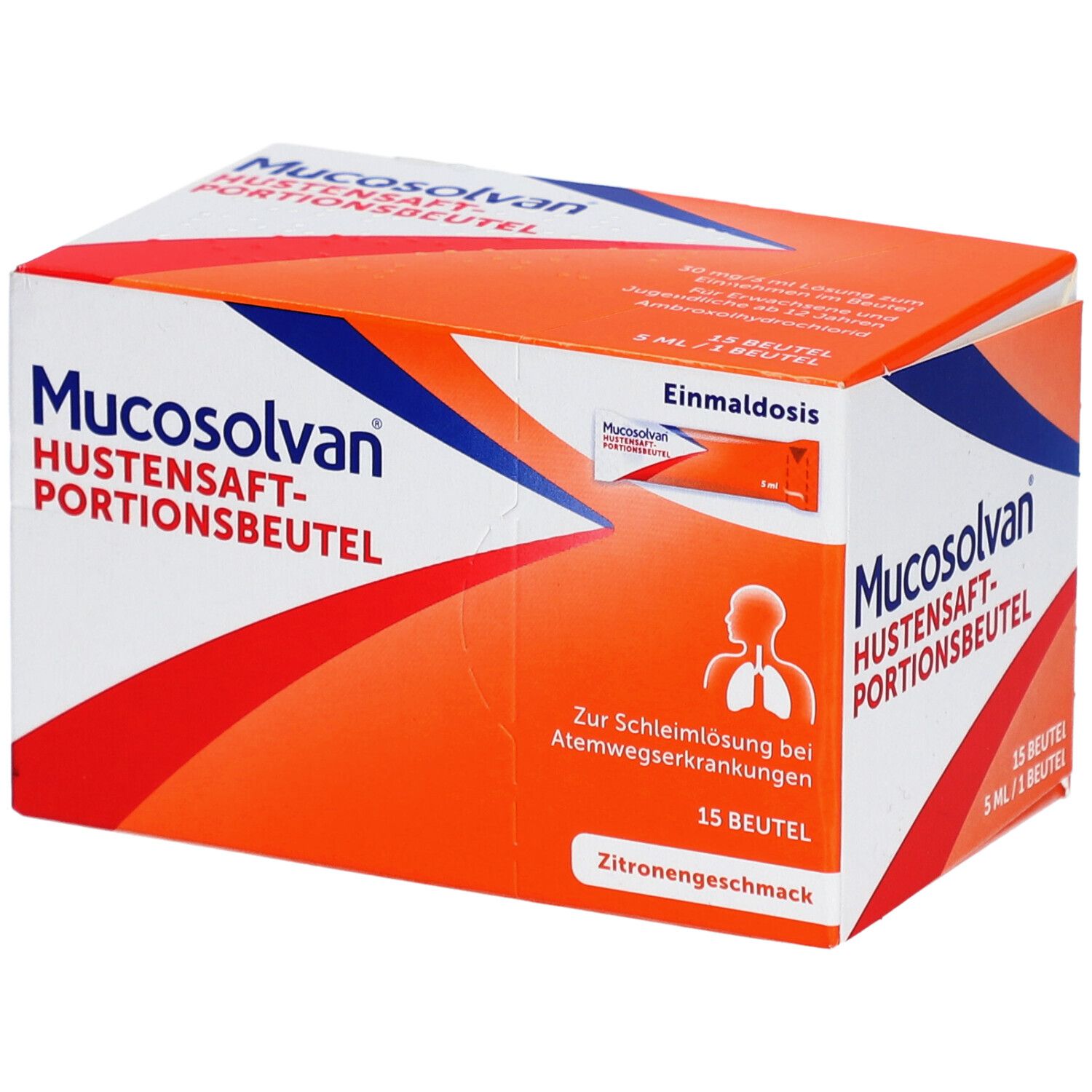 Mucosolvan® Hustensaft-Portionsbeutel mit 30mg Ambroxol