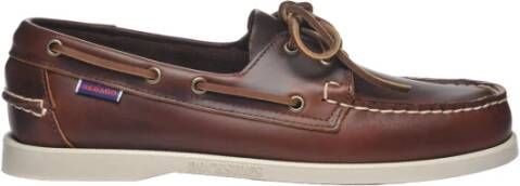 Sebago Docksides Portland Leather Bootschoenen Bruin Man