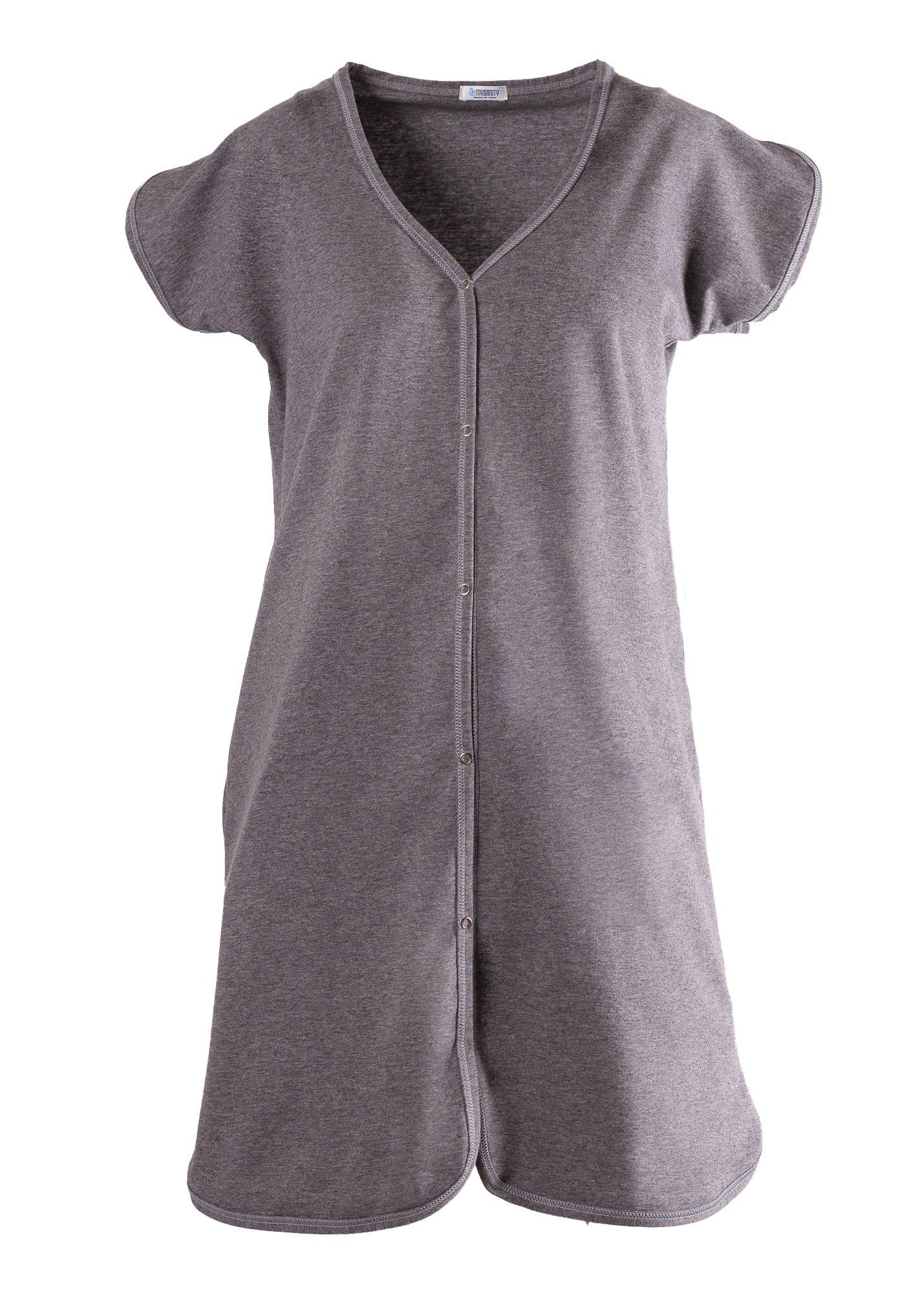 MYSANITY Geburtshemd, Grau