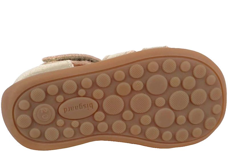 BISGAARD CARLY SANDAL I GULDFARVET GLAT SKIND