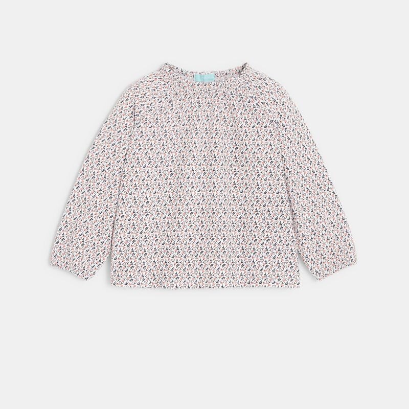 Ensemble salopette denim et t-shirt imprimé bleue bébé fille Bleu