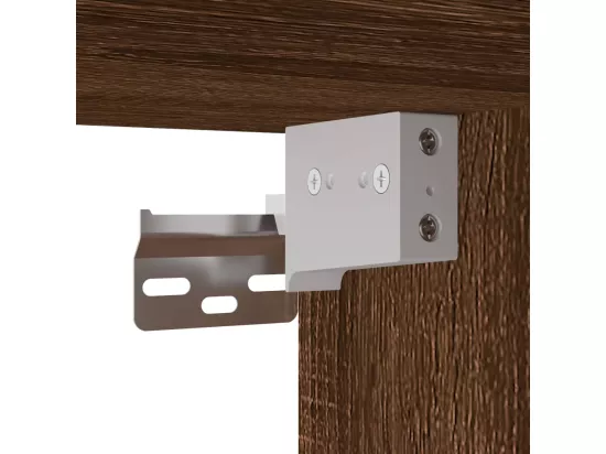 Armoire murale chêne marron 60x31x60 cm bois d'ingénierie