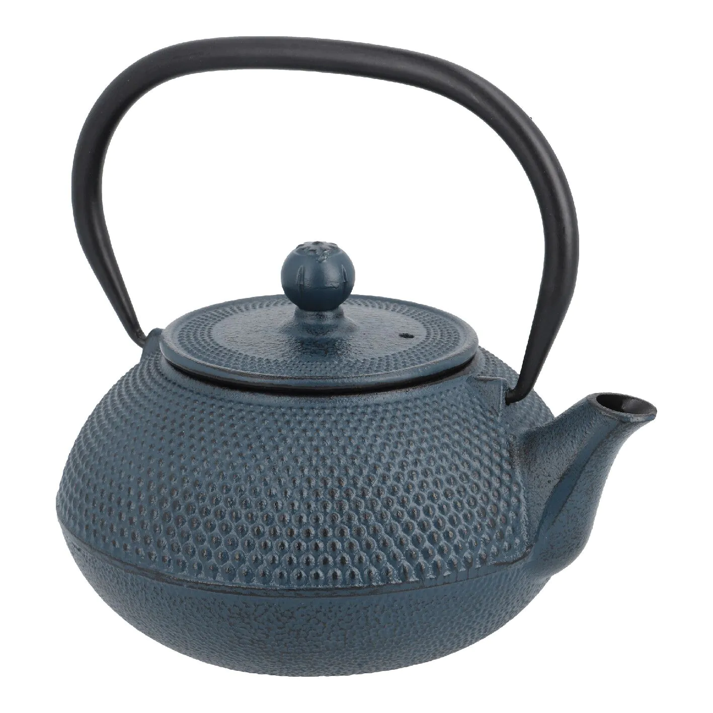 Teekanne gusseisern, blau, 0,8 L