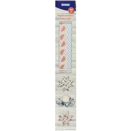 Stylex 60 Papierstreifen Sommer Design 1,5 x 45 cm + 2,5 x 86 cm