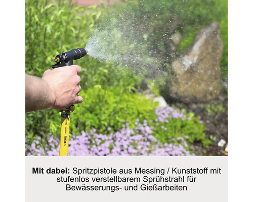 Professionele slanghaspel EBINGER DR 100 – R3, met 25 m ½” PVC-slang