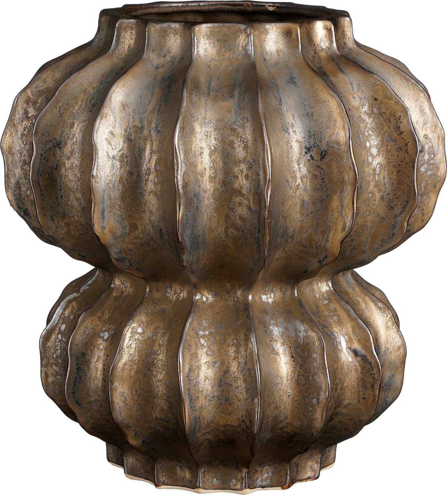 Mica Decorations vaas Altea brons D 33 H 35 cm