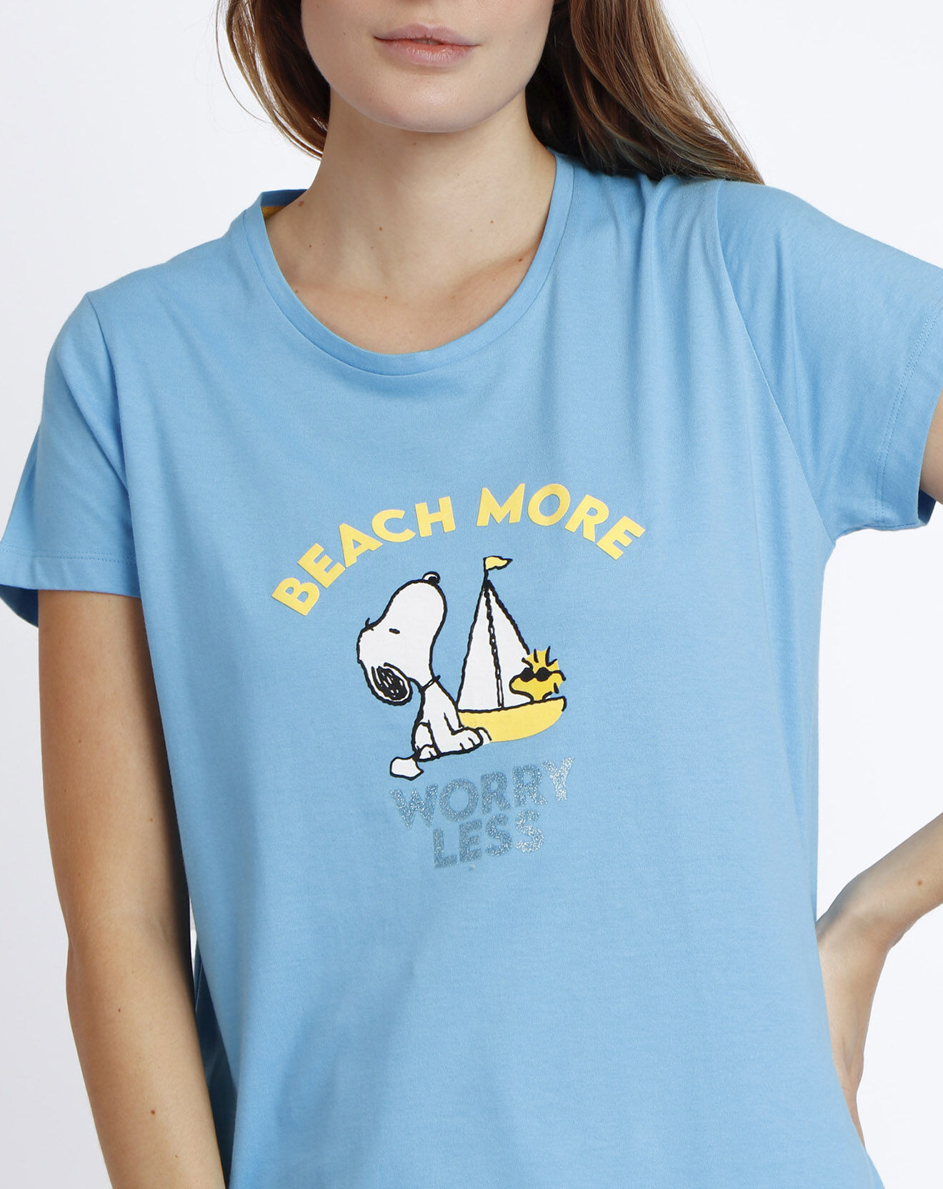 Peanuts Pyjama T-Shirt & Short Undine bleu