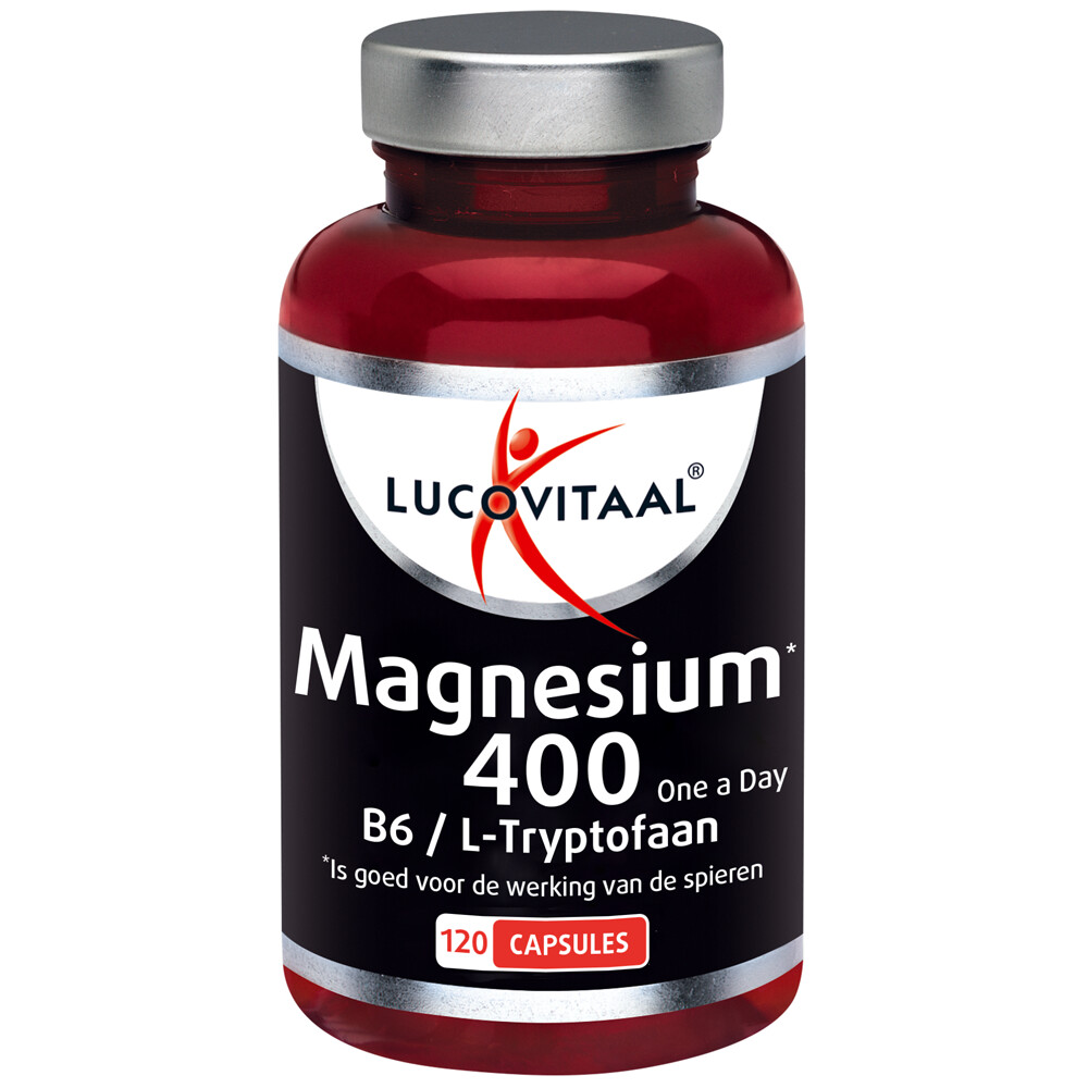 Lucovitaal Magnesium 400 met l-tryptofaan120 capsules