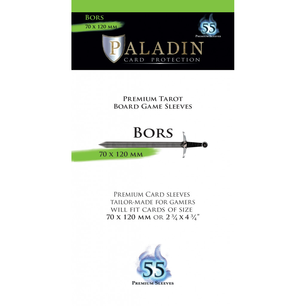 Pochettes Paladin - Bors Tarot - 70 x 120 mm - 55p