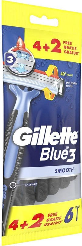 Gillette Blue3 Smooth 4+2 stuks