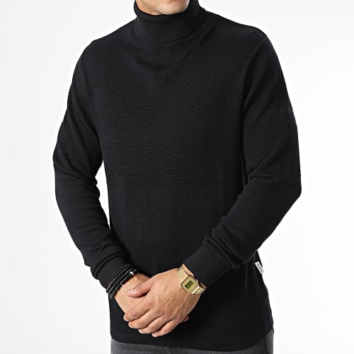 Pull Col Roulé Maine Noir