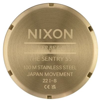 Montre Unisexe Nixon Sentry Acier Doré/Noir