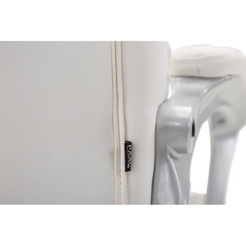 CLP Bureaustoel Texas V2 grijs Frame - Kunstleer - wit