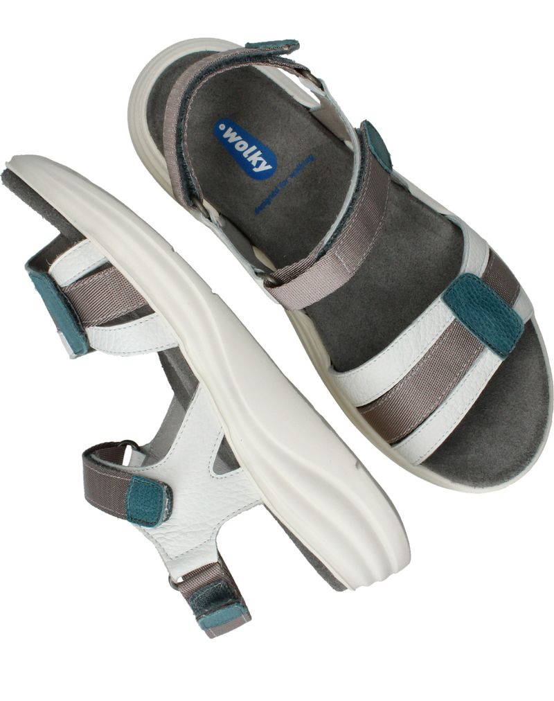 Wolky Miku Gobi Sandalen Wit Dames