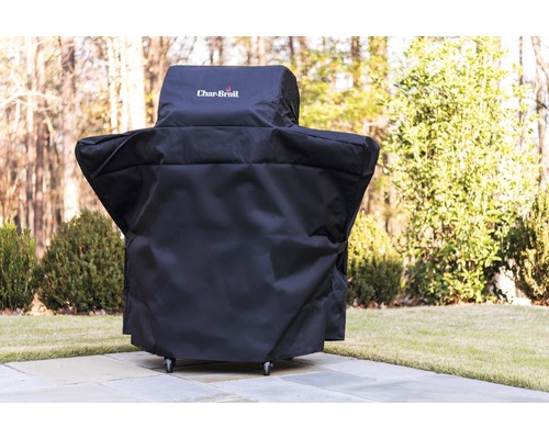 Char-Broil Grillhoes, Beschermhoes, Weerbestendige Hoes, Premium Weerbestendige Hoes voor 2-pits Grills, 120 x 66 x 120 cm, Polyester, Waterafstotend, Zwart
