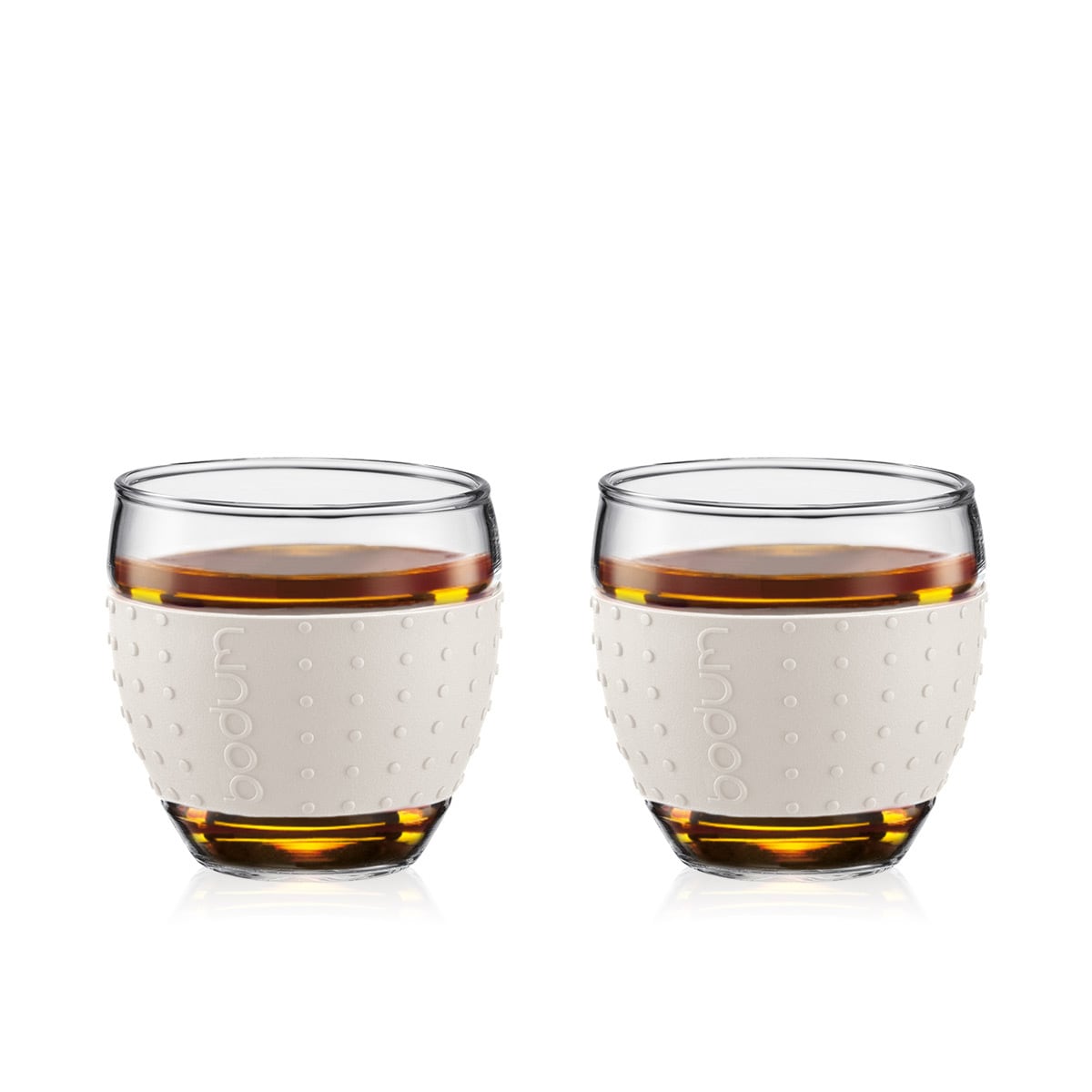 Bodum 2 pk glass med silikonbånd PAVINA 0.1 L