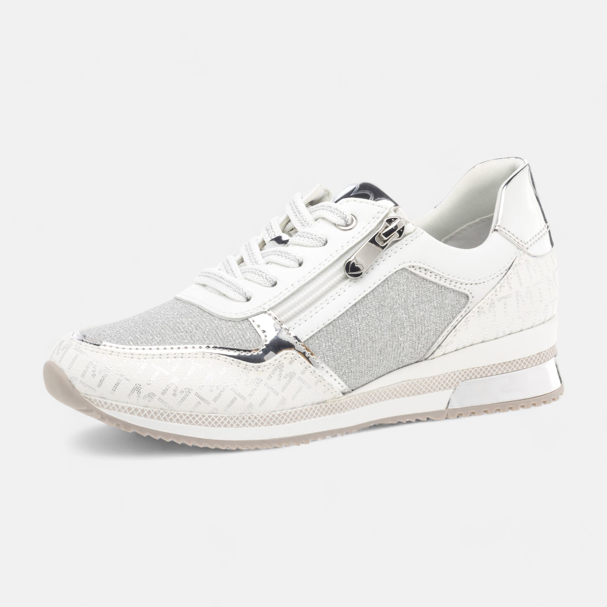 Baskets basses Femme argent