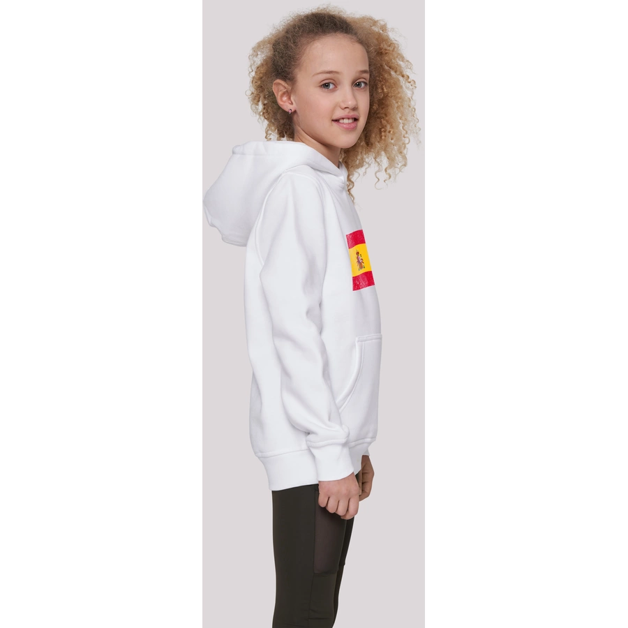 F4NT4STIC Hoodie Spain Spanien Flagge distressed weiß