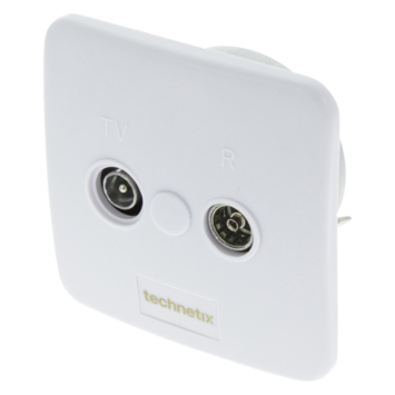 Q-Link coax inbouwelement rtv einddoos retour kabelkeur
