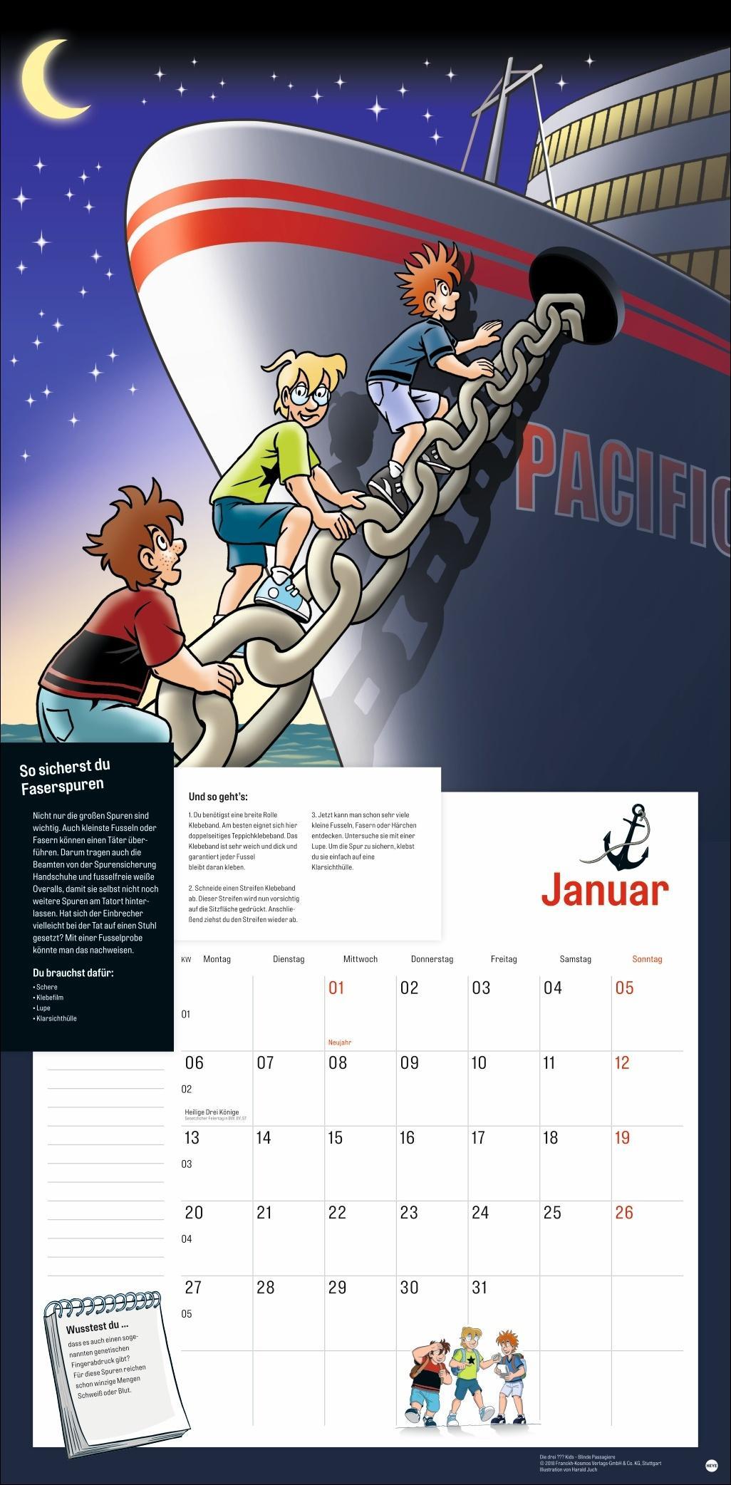 Die drei Kids Broschurkalender 2025