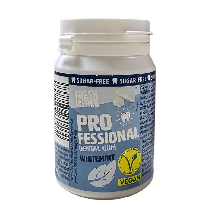 FRESH & FREE Professional Dental Kaugummis 70 g, White Mint