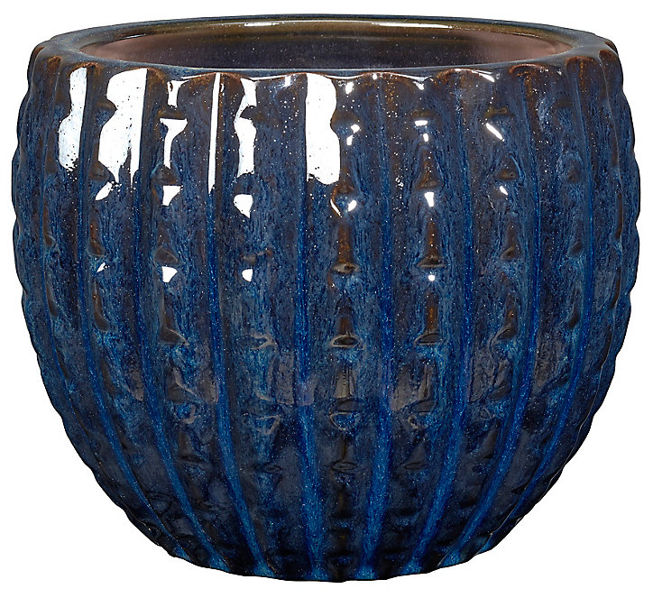 Pot rond terre cuite Deroma Majorelle ø37 x h.27,5 cm