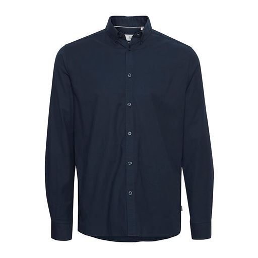 Solid Langærmet Skjorte, Insignia Blue, XXL