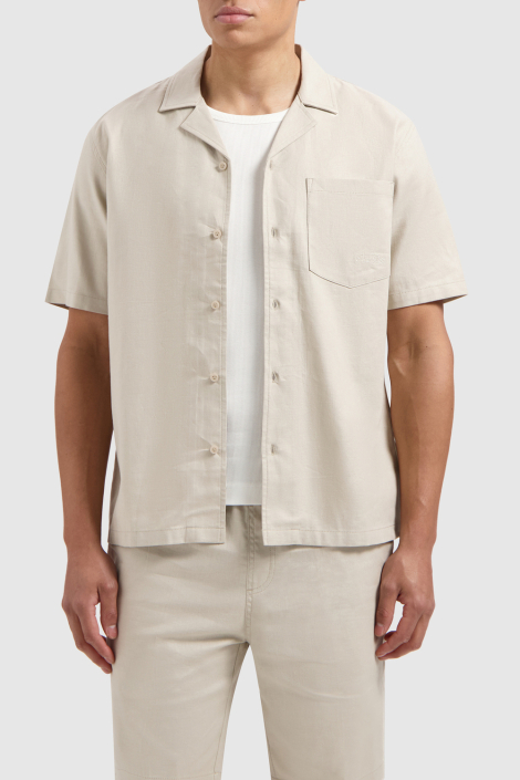 Pure Path beige heren overhemd