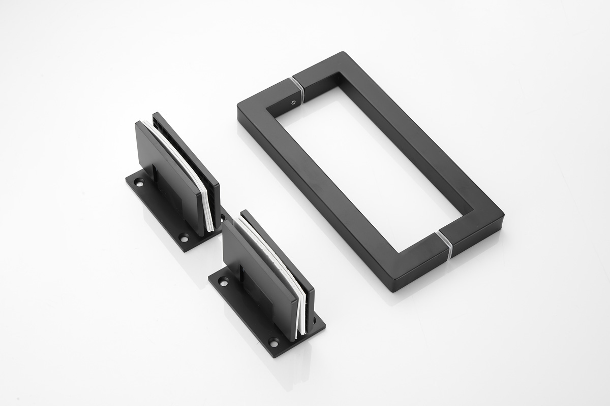 Saniclear Modern douchecabine 120x80 met 80cm deur anti-kalk zwart