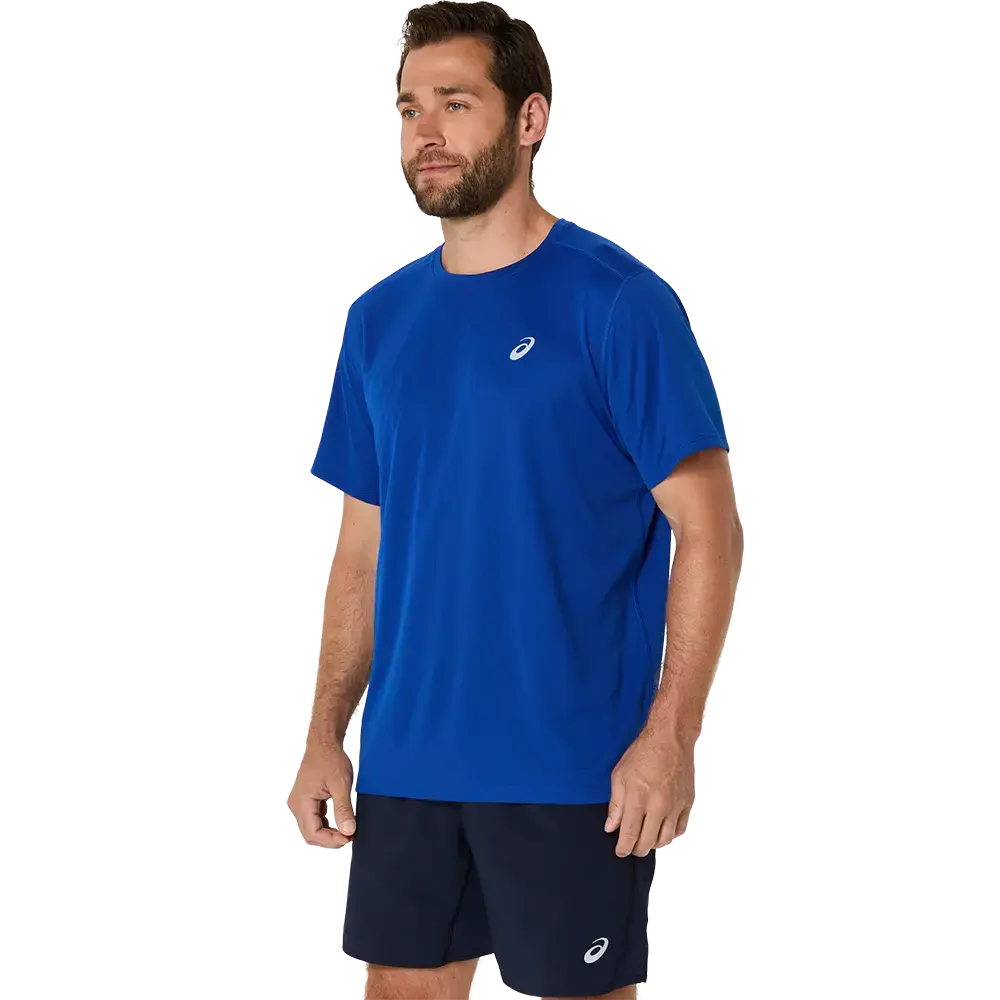 ASICS Core Hardloopshirt Korte Mouwen Blauw Heren