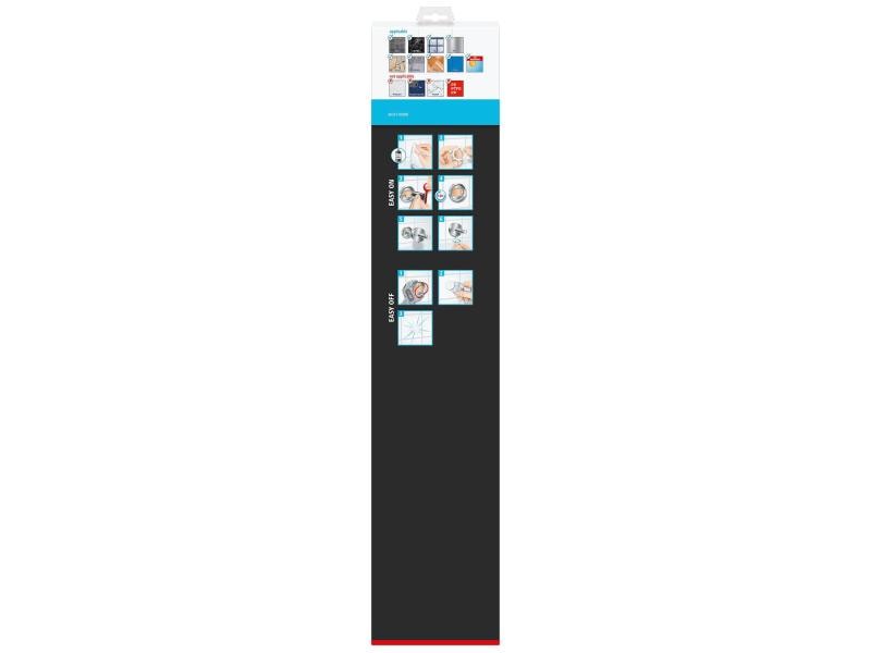 tesa Handtuchhalter Smooz zweiarmig, Chrom Zweiarmige Badetuchstange mit tesa Befestigungstechnologie