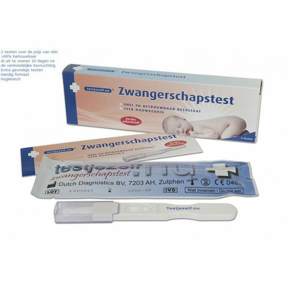 Testjezelf.nu Zwangerschapstest (midstream)2 stuks