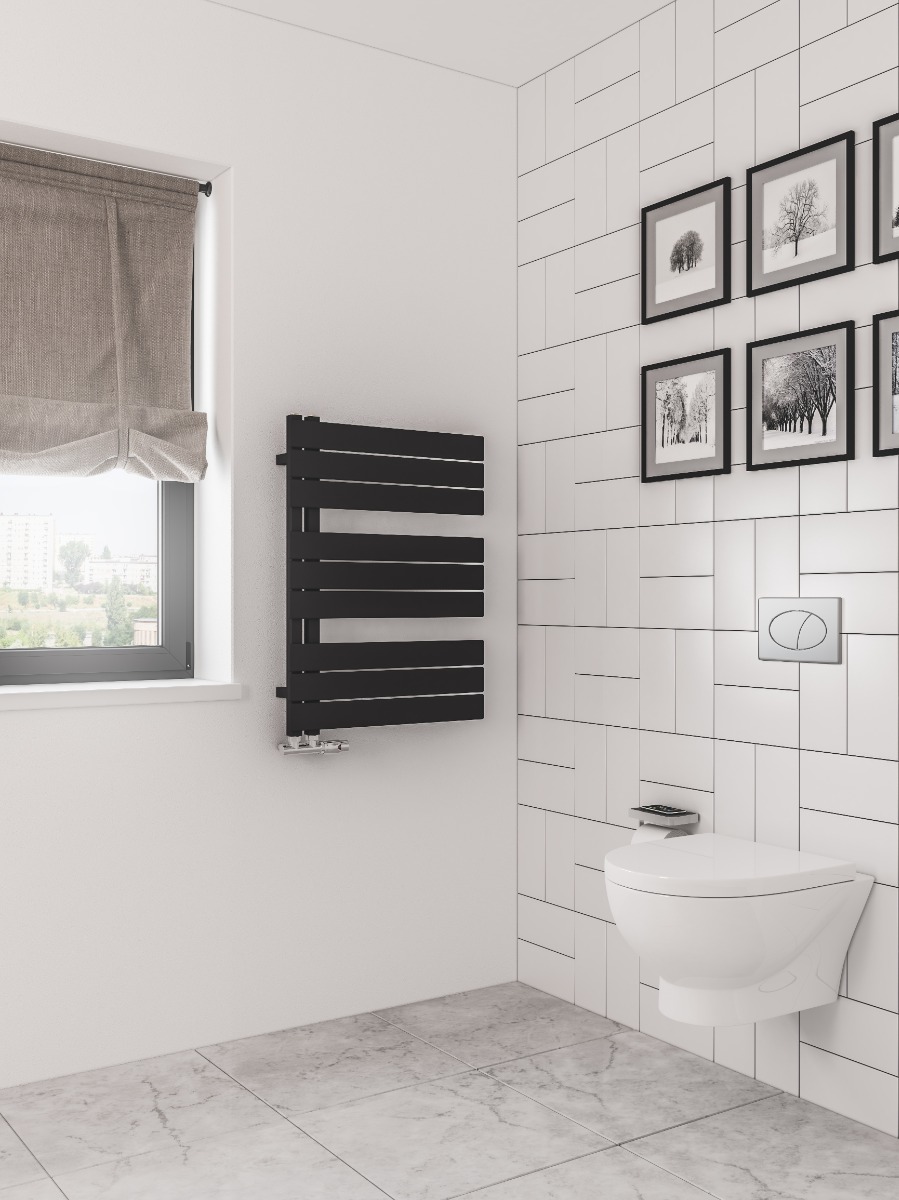 Eastbrook Helmsley design radiator 80x60cm mat zwart 582W