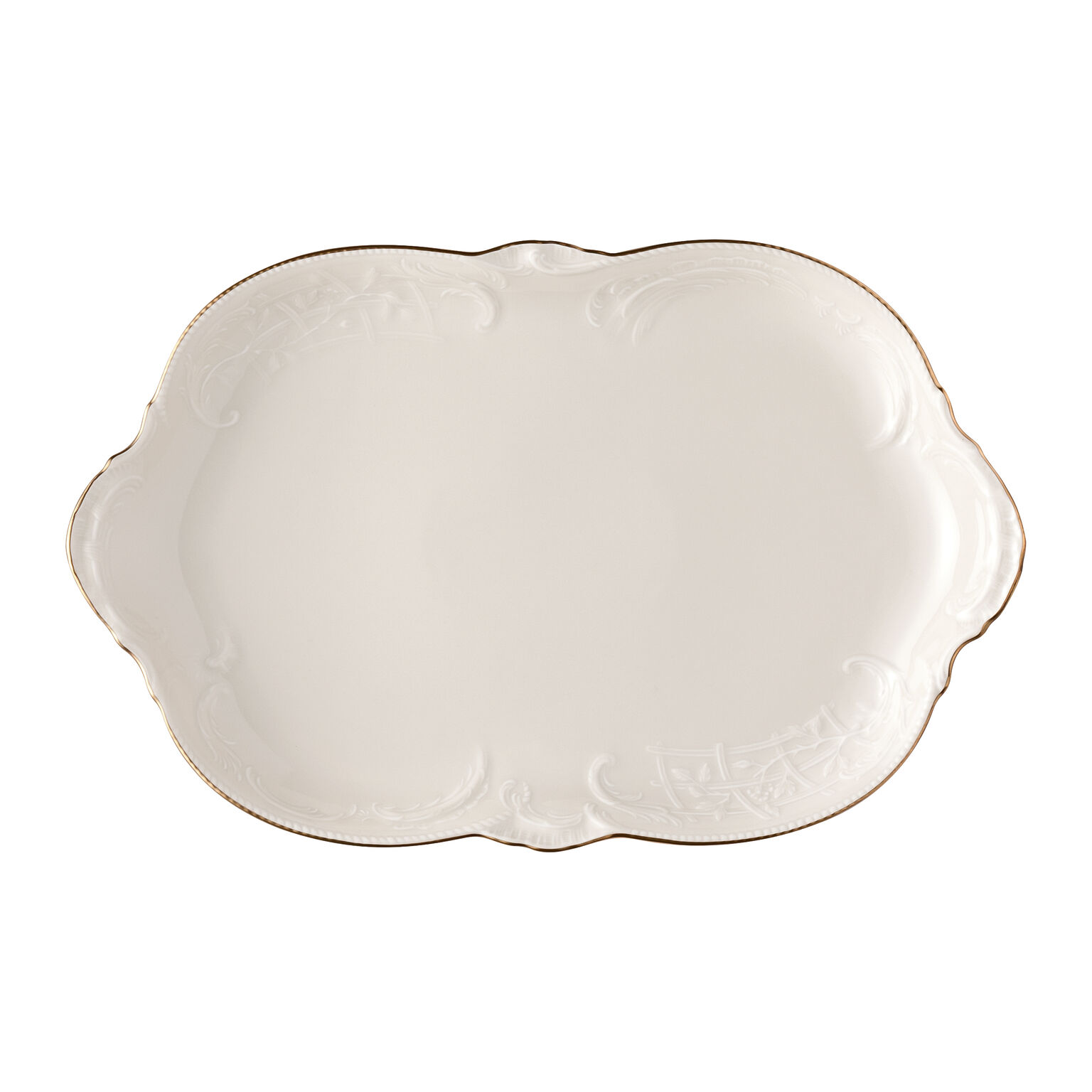 Sanssouci Elfenbein Gold Platte 33 cm