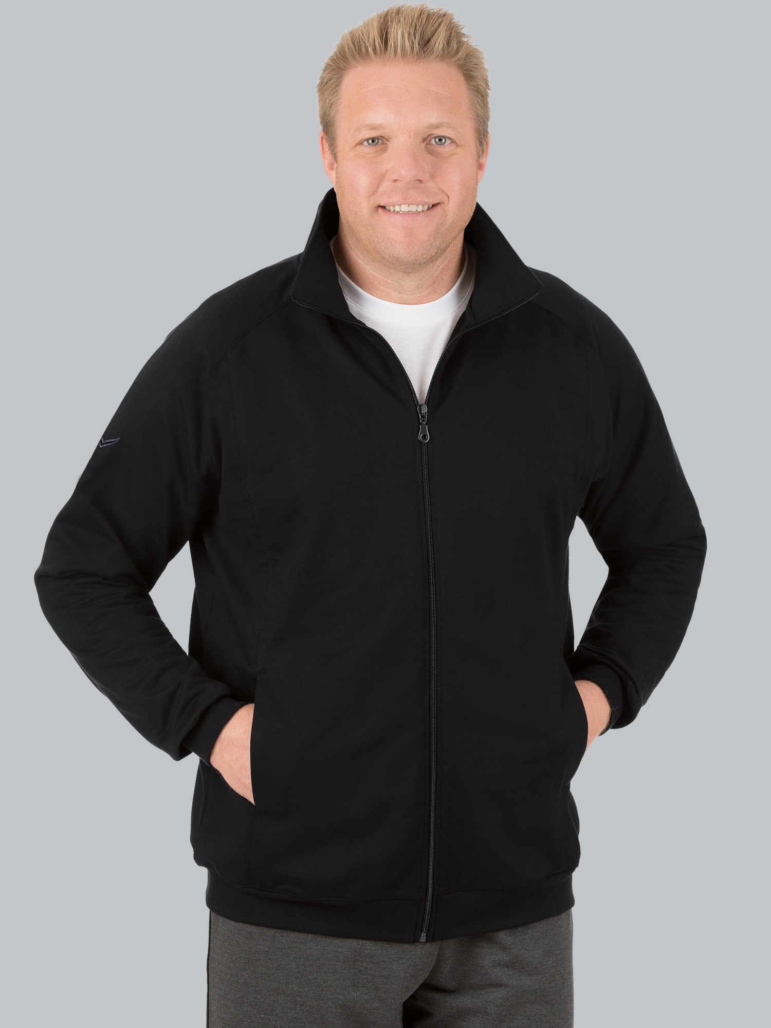 Raglanjacke aus Sweat-Qualität Schwarz